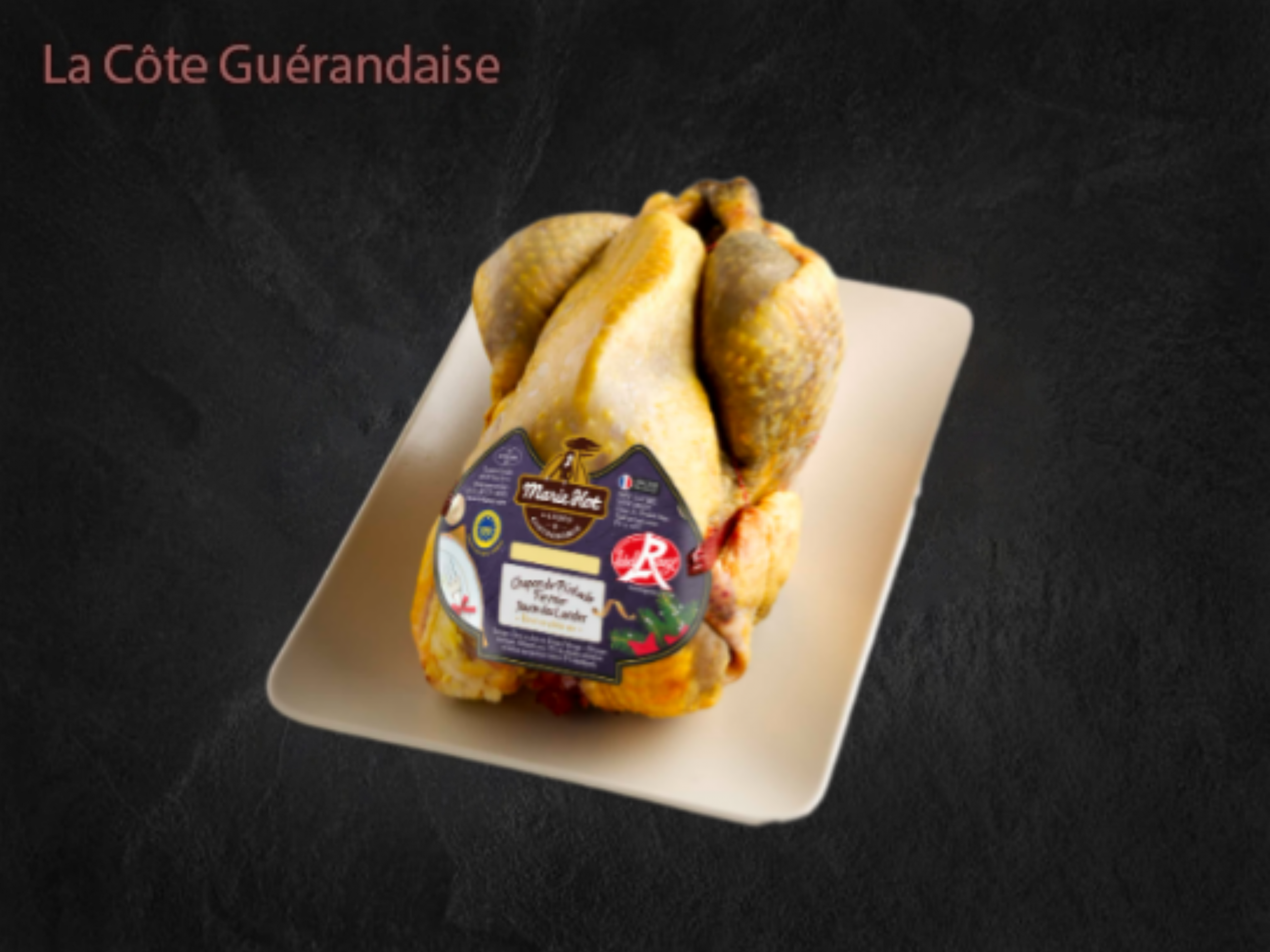 Pintade chaponnée Label rouge des Landes
