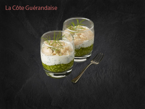 Verrine de Saumon Roquette Basilic