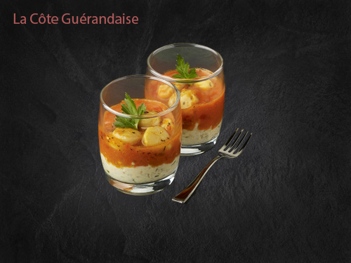 Verrine de Noix de St Jacques*